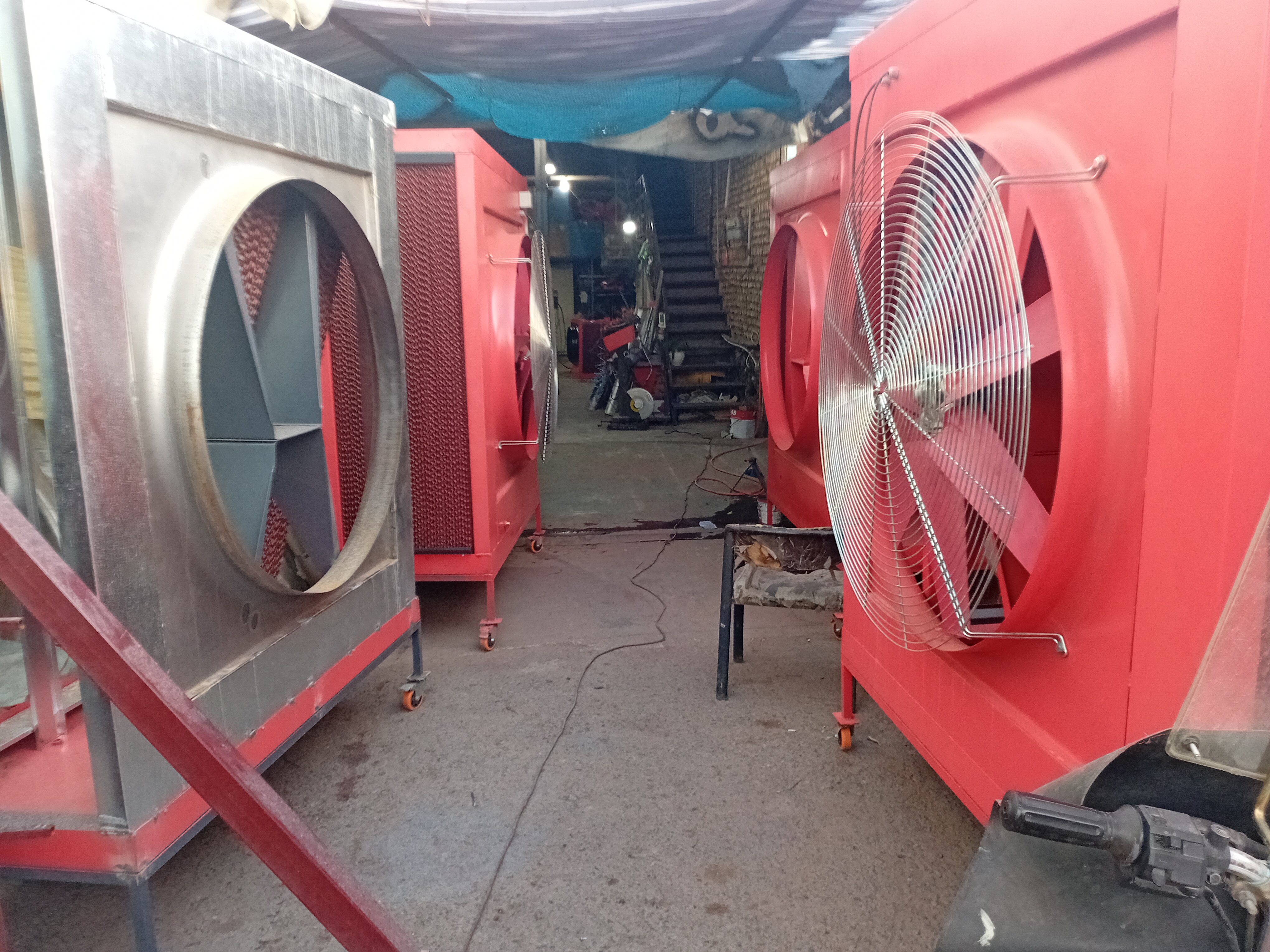 کولر آبی سلولزی صنعتی برسام بدون کانال سوله کارخانه سالن 50 و 60 هزار