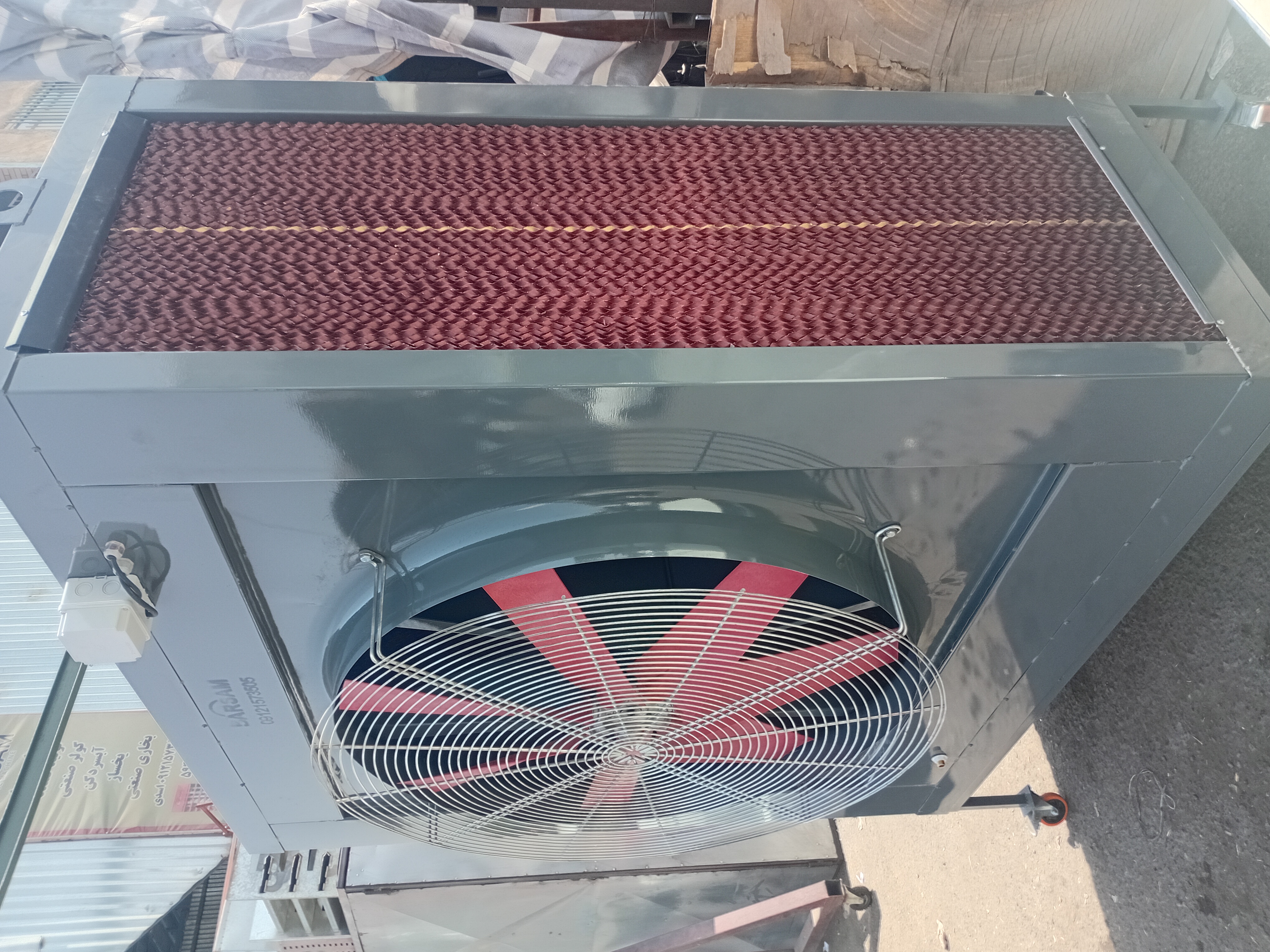 کولر آبی سلولزی صنعتی برسام بدون کانال سوله کارخانه سالن 50 و 60 هزار