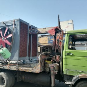 ارزانترین و با کیفیت ترین کولر صنعتی سلولزی فن آکسیال برسام پرتابل سوله گلخانه