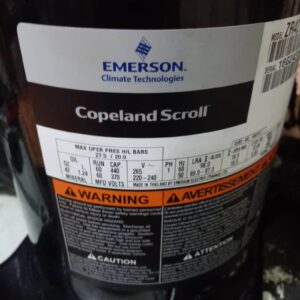 فروش کمپرسور اسکرال کوپلند تایلندی  _ scrall copelanz ZR61kce _ موتور کمپرسور 5 اسب داکت